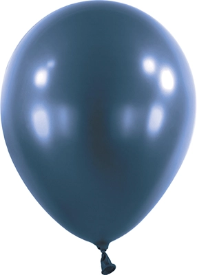 11 Inch Metallic Navy Flag Blue Latex Balloon 100pk