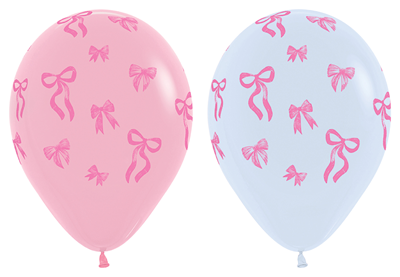 11" Pretty Bows Latex Balloons 50pk