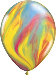 11" Traditional Agate Latex Balloons 25pk