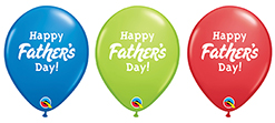 11 Inch Happy Father's Day Latex Balloons 50pk
