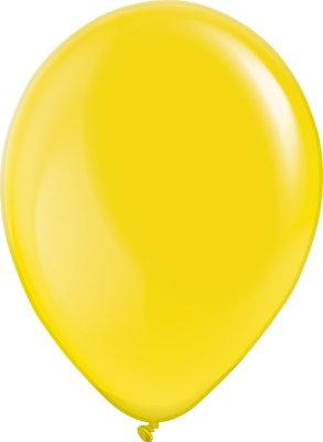 11 Inch Crystal Yellow Latex Balloon 100pk