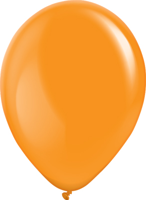 11 Inch Crystal Orange Latex Balloon 100pk