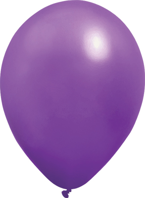 11 Inch Metallic Purple Latex Balloon 100pk