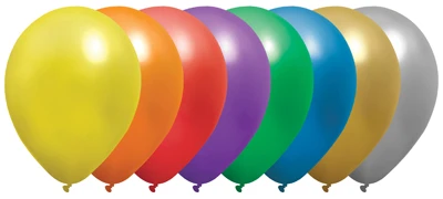 11" Metallic Latex Balloon Assortment 100pk