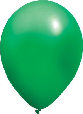 11 Inch Metallic Green Latex Balloon 100pk