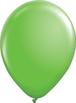 11 Inch Deco Lime Green Latex Balloon 100pk