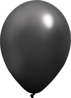 11 Inch Metallic Black Latex Balloon 100pk
