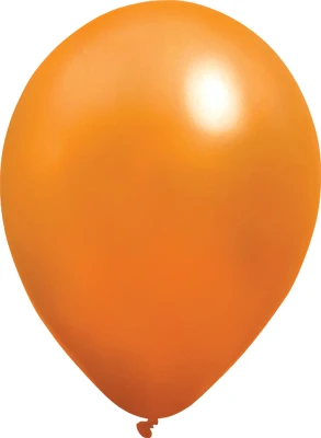 11" Metallic Orange Latex Balloon 100pk