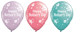 11 Inch Mother's Day Flowers Latex Balloons 100pk
