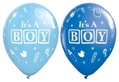11" PartyPak It's a Boy Latex Balloons 8pk
