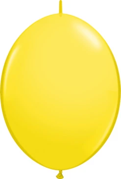 12" Yellow Quick Link Latex Balloons 50pk