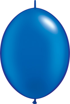 12 Inch Pearl Sapphire Blue Quick Link Latex Balloons 50pk