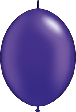 12 Inch Pearl Quartz Purple Quick Link Latex Balloons 50pk