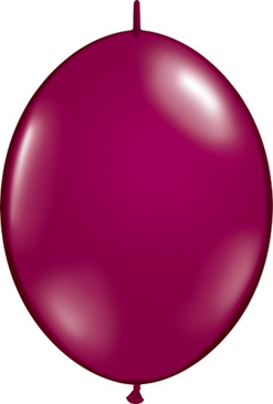 12 Inch Sparkling Burgundy Quick Link Latex Balloons 50pk