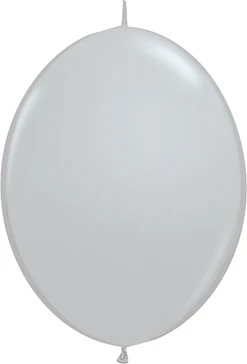 12" Gray Quick Link Latex Balloons 50pk
