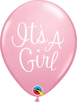 11" It's A Girl 50pk