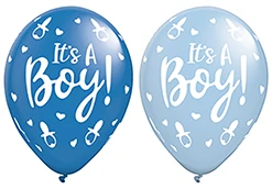 11 Inch It's A Boy Pacifiers Latex Balloon 100pk