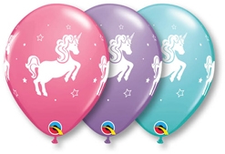11 Inch Whimsical Unicorn Latex Balloon Assortment 50pk