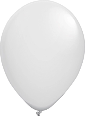 16 Inch White Latex Balloons 50pk
