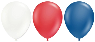 17" Patriotic Assortment Latex Balloon 50pk