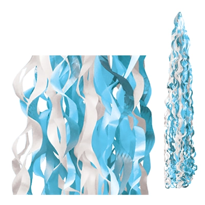 34" Blue Twirlz Balloon Tails