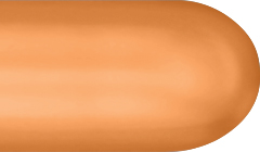 260Q Chrome Copper Twistee Balloon 100pk