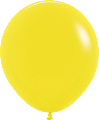 18 Inch Fashion Yellow Latex Balloons 25pk
