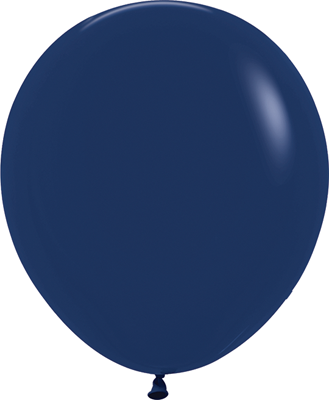 18 Inch Fashion Navy Latex Balloons 25pk
