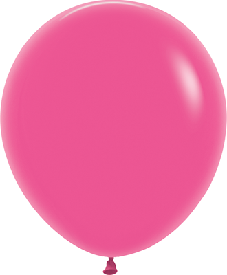 18 Inch Deluxe Fuchsia Latex Balloons 25pk