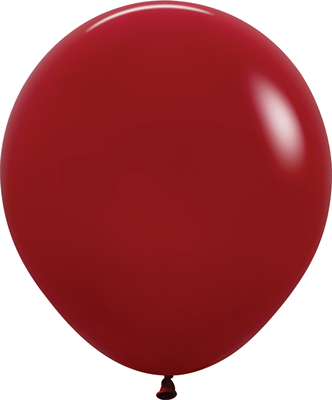 18 Inch Deluxe Imperial Red Latex Balloons 25pk