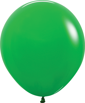 18 Inch Deluxe Shamrock Green Latex Balloons 25pk