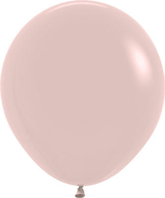 18 Inch Deluxe Creamy Blush Latex Balloons 25pk