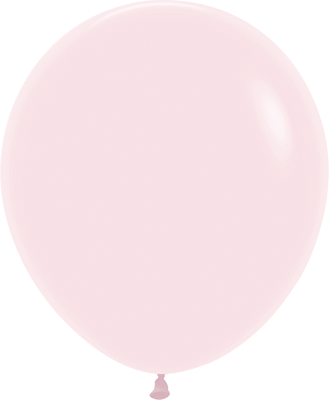 18 Inch Pastel Matte Pink Latex Balloons 25pk