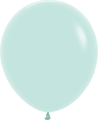 18 Inch Pastel Matte Green Latex Balloons 25pk