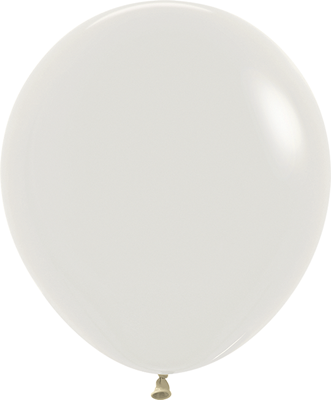 18 Inch Pastel Dusk Cream Latex Balloons 25pk