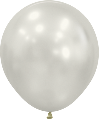 18 Inch Silk Oyster White Latex balloons 25pk