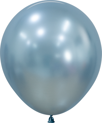 18 Inch Silk Artic Blue Latex Balloons 25pk