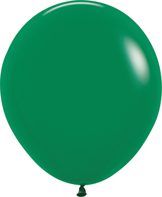 18 Inch Fashion Forest Green Latex Balloons 25pk