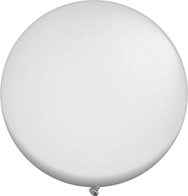 24 Inch White Latex Balloons 5pk