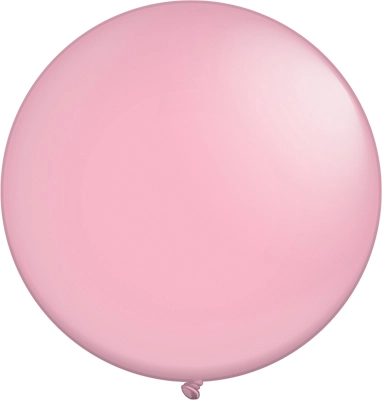 24 Inch Pearl Pink Latex Balloons 5pk