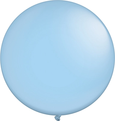 24 Inch Pearl Light Blue Latex Balloons 5pk