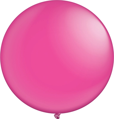 24" Hot Pink Latex Balloons 5pk