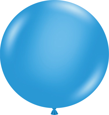 24 Inch Blue Latex Balloon 3pk