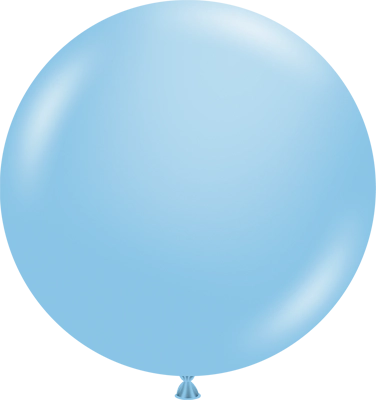 24 Inch Baby Blue Latex Balloon 3pk
