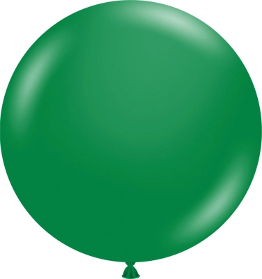 24" Crystal Emerald Green Latex Balloon 3pk