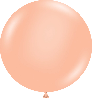 24" Cheeky Peach Latex Balloon 3pk