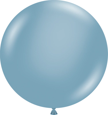 24" Blue Slate Latex Balloon 3pk