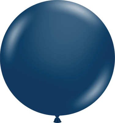 24" Naval Blue Latex Balloon 3pk