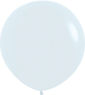 24 Inch Fashion White Latex Balloons 3pk
