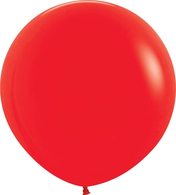 24 Inch Fashion Red Latex Balloons 3pk